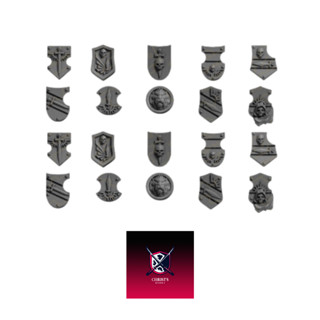 Warhammer 40k proxy parts Shoulder Shields01