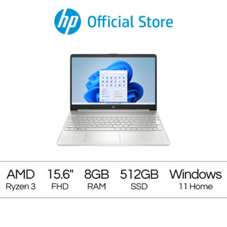 [ผ่อน 0%] HP Laptop 15s-eq1538AU Ryzen 3-3250Ur / 8GB / 512GB / Win11 Home / 2Yrs Onsite