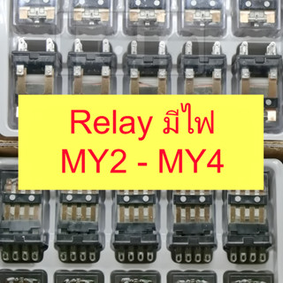 Relay รีเลย์แบบมีไฟ MY2NJ และ MY4NJ