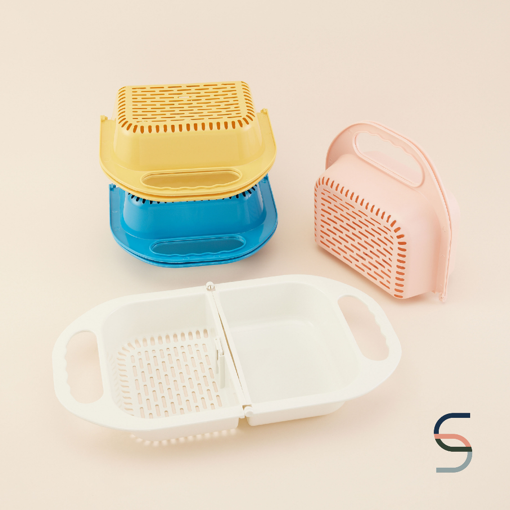 SARABARN Multi-Function Plastic Drain Basket | ตะกร้าพลาสติกสำหรับล้างผักผลไม้