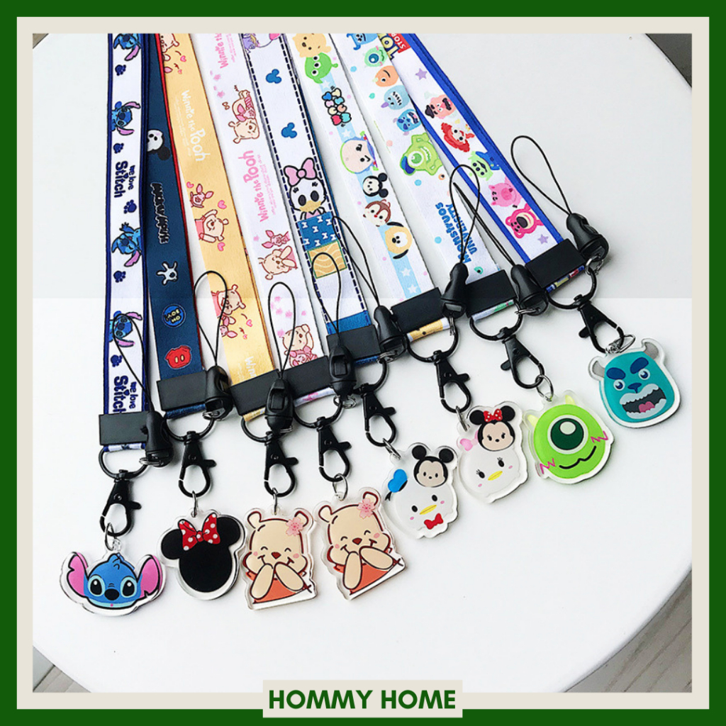 🇹🇭พร้อมส่งจากไทย สายคล้องคอ สายคล้องบัตรพนักงาน สายคล้องโทรศัพท์มือถือลายการ์ตูนน่ารักๆ