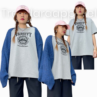 เสื้อยืด+เสื้อคลุม koreastyle code:3062น้ำเงิน