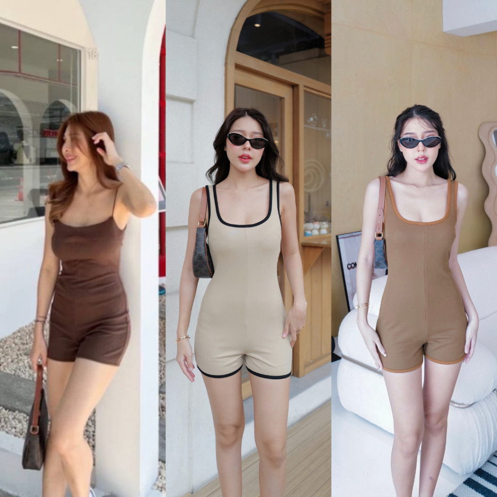 [Top 10 ]Intuon F.Jum  / Fora jumskin เสื้อเที่ยวผับแซ่บ จั้มสูทสกินผ้ายืด T-Shirtnista (INT1G)