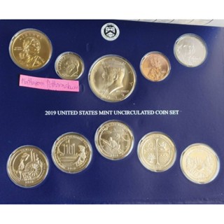 ชุดเหรียญ USA Mint Set 10  เหรียญ ปี 2019-P