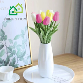 Bring2Home ทิวลิปปลอม ดอกไม้ปลอม ดอกทิวลิป สําหรับประดับตกแต่ง (ราคาต่อ 1ชิ้น)