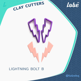 Lightning Bolt B Clay Cutter/ Polymer Clay Cutter/ Clay Tools/ แม่พิมพ์กดดินโพลิเมอร์รูปทรงสายฟ้า B