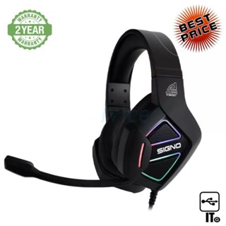 HEADSET (7.1) SIGNO HP-834 SPHERE BLACK ประกัน 2Y หูฟัง หูฟังเกมมิ่ง หูฟังเล่นเกม เฮดเซ็ท