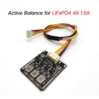 Active Balance บอร์ดบาลานซ์แบตเตอรี่ สำหรับ LiFePO4 4S 1.5A