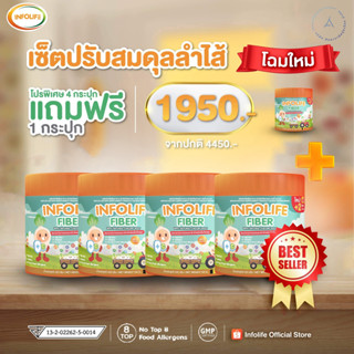 ส่งฟรี!! ✅ โปรแถม ✅ Infolife Fiber ไฟเบอร์เด็ก แก้เด็กท้องผูก เด็กท้องผูก การขับถ่าย ใยอาหารเด็ก แก้ท้องผูก พรีไบโอติกส์