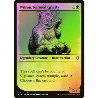 [MTG] Wilson, Refined Grizzly (Showcase) [ZNR] [GREEN] [RARE] [FOIL] [ENG] (การ์ดเมจิค / Magic the Gathering)