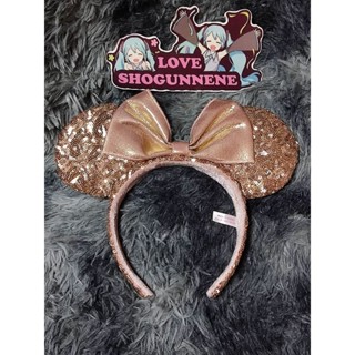 🎀 Tokyo Disney Resort Minnie Head Band Rose Gold 🎀 ที่คาดผม มินนี่เม้าส์ ประดับเลื่อม สีโรสโกลด์ สวยมากๆ 🎀