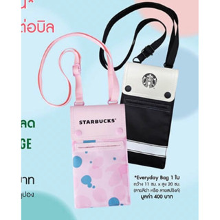 Starbucks กระเป๋าสตาร์บัค สีชมพู พร้อมส่ง ของใหม่เเท้ค่ะ