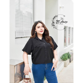 🎈Plussize เสื้อคนอ้วน🎈 Size  อก 52”  ยาว 23”