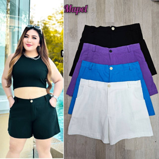 🎈Plussize กางเกงคนอ้วน🎈 เอว 36-46 ยืดสุด 50 สะโพก 54 ต้นขา 34 ยาว 17