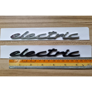 โลโก้ตัวอักษร พอร์ช ปอร์เช่ ไทคานน์ อิเล็กทริค Porsche Taycan Turbo S * ELECTRIC * letter side fender car logo emblem