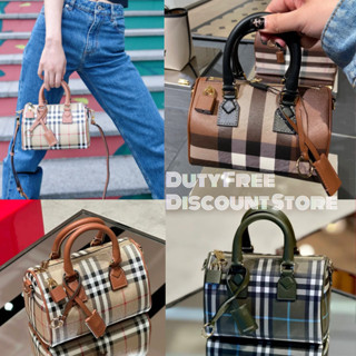 BURBERRY Check Mini Bowling Bag/ BURBERRY Check กระเป๋ามินิโบว์ลิ่ง/