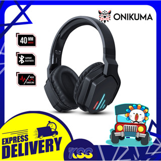 หูฟังบลูทูธเกมมิ่งส์ ONIKUMA HEADSET GAMING BLUETOOTH / JACK 3.5MM. BLACK รุ่น B60 เปิดบิลภาษีได้ พร้อมส่ง