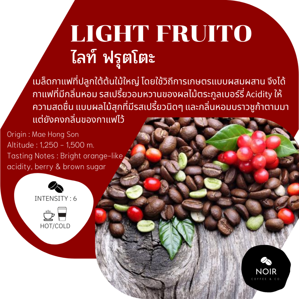 กาแฟเเคปซูล Light Fruito ไลท์ ฟรุตโตะ (คั่วอ่อน) สำหรับเครื่อง Nespresso ขนาด 10 แคปซูล (Nespresso Compatible) ราคา ถูกที่สุด ดีลบีเคเค แกลเลอรีภาพที่ 2