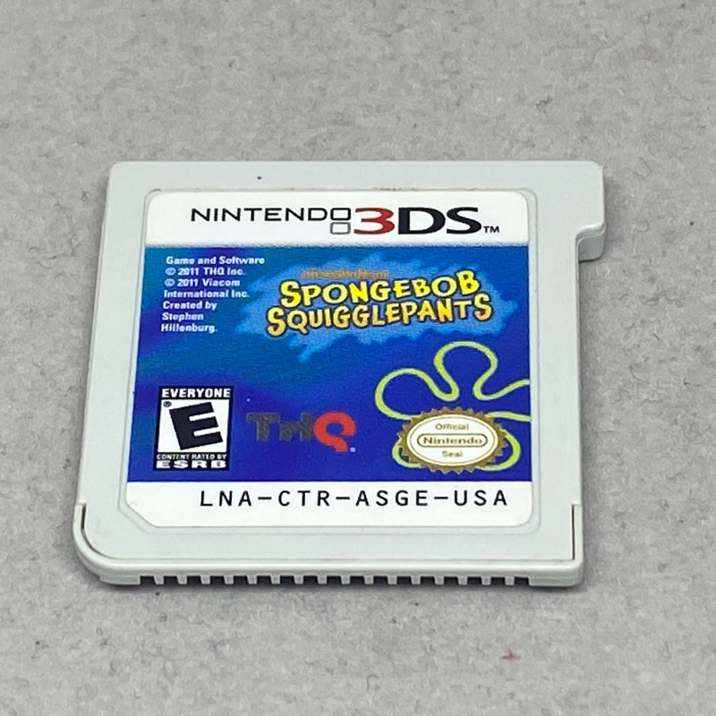 SpongeBob SquigglePants 3D | แผ่นเปล่าเกมส์แท้มือสอง | Nintendo 3DS Cartridge Only | USA English | ใ