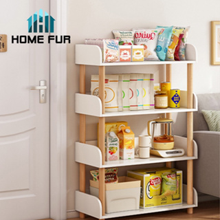 Home Fur ชั้นวางหนังสือ ชั้นวางของอเนกประสงค์ สไตล์มินิมอล มีกันตก