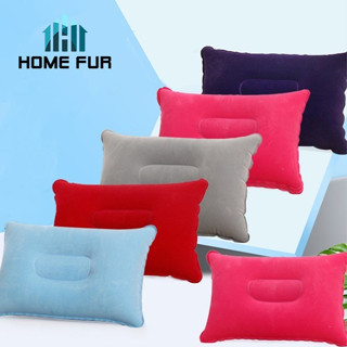 Home Fur หมอนลมพกพา หมอนเป่าลม สำหรับเดินทาง พกพาสะดวกพับได้