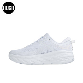 HOKA ONE ONE Bondi 7 white ของแท้ 100 %  Sports shoes Running shoes style