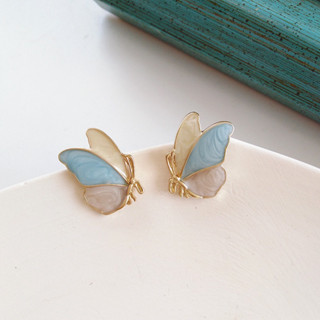 🦋พร้อมส่ง🦋 ต่างหูรูปผีเสื้อ สไตล์เกาหลี