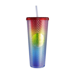 Starbucks 2021 China Valentine’s Day Rainbow Pride Bling Diamond Studded Tumbler ของแท้ 💯