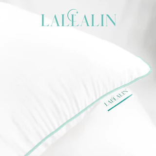 หมอน LALLALIN ❕❗มีโค้ดส่วนลด💌 หมอนโรงแรม 5 ดาว หมอนสุขภาพหนา 800g. หมอนทรงต่ำ ผลิตจากเส้นใยสังเคราะห์คุณภาพดีเยี่ยม