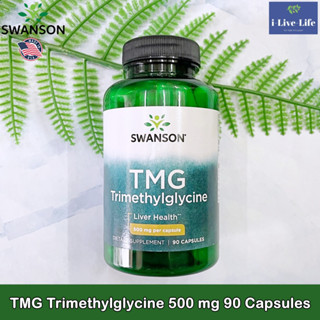 Swanson - TMG Trimethylglycine 500 mg 90 Capsules ไตรเมทิลไกลซีน ทีเอ็มจี