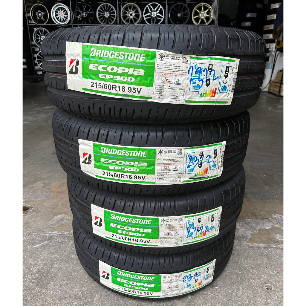 🔴 ยาง "#บริดจสโตน" Bridgestone Ecopia EP300 215/60R16 ปี 22