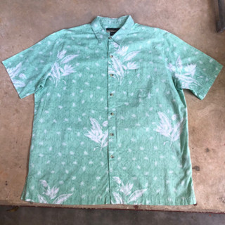 เสื้อฮาวาย Vtg.Hawaii Shirt CASUAL LIFE MADE IN CHINA Sz.2XL 100% COTTON