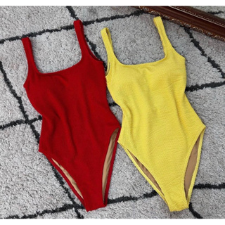 Colors crinkle with low back onepiece