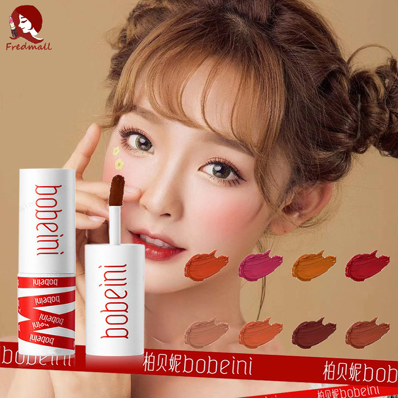 ลิปโคลน Bobeini ลิปมัน ลิปกำมะหยี่ ใช้ได้ทั้งปากและแก้ม เนื้อแมตต์ ติดทนยาวนาน แต่งหน้า ลิปสติกกันน้ำ เนื้อแมตต์ บลัชออน