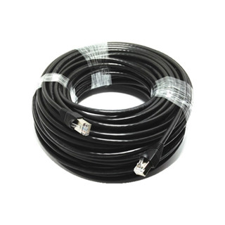 10M 15M 20M 30M 40M 50M สายเคเบิลเครือข่ายชุบทอง RJ45 Cat6 สายเคเบิลเครือข่ายกลางแจ้ง