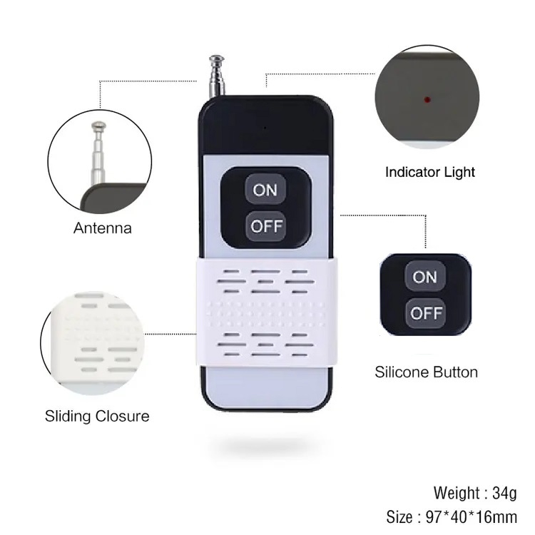 รีโมท รีโมทระยะไกล แบบเรียนรู้รหัส กับ กล่องควบคุม หลายแบบ remote control 433 MHz Chip EV1527 - รูปที่ 5