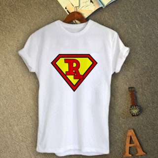 เสื้อยืดอักษรภาษาอังกฤษ ตัว R Superman