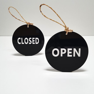 ป้ายopen ป้ายclosed ป้ายแขวนแบบกลม ป้ายเปิด_ปิดร้าน ป้ายเปิดปิด ป้ายแขวนเปิดปิดร้าน ป้ายหน้าหลัง  เลือกแบบได้