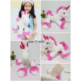 (พร้อมส่ง) ตุ๊กตามือสอง ม้ายูนิคอร์น ยูนิคอร์น unicorn ตุ๊กตากอดนอน ตุ๊กตาลิขสิทธิ์แท้  ตุ๊กตาผ้า