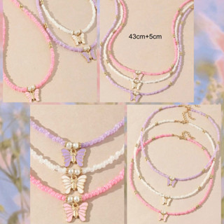 Nabi Pastel necklace สร้อยลูกปัดงานแฮนด์เมด น่ารักมากกก