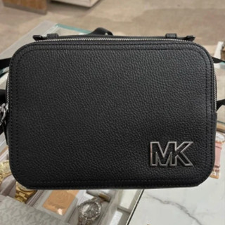 Micheal Kore Cooper Pebbled Leather Crossbody Bag