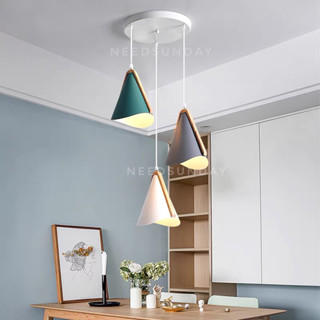 สินค้าใหม่💡 โคมไฟระย้าติดเพดาน แนวมินิมอล 1 ชุด 3 โคม