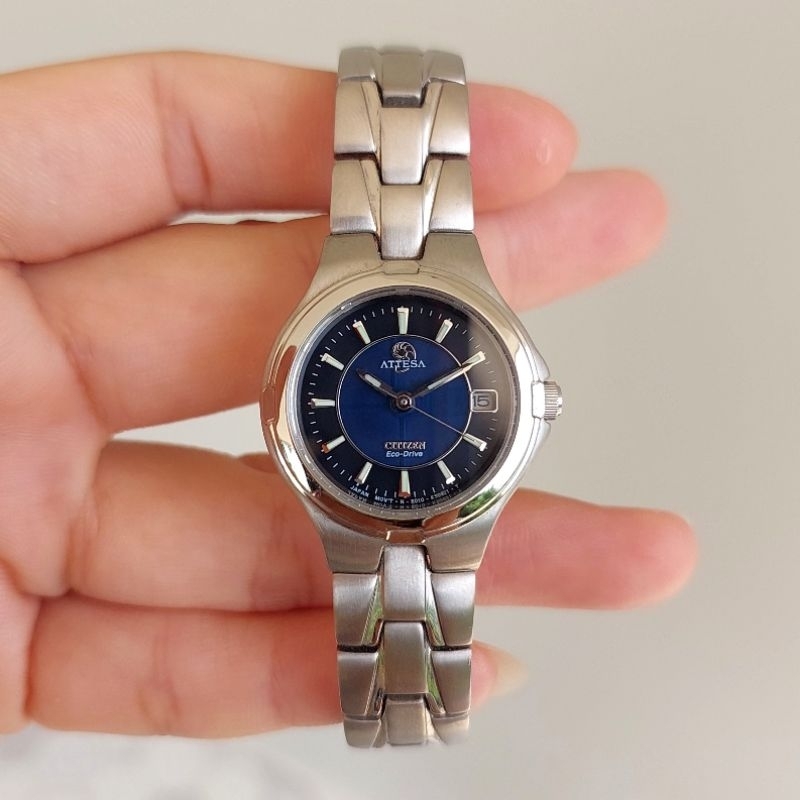 นาฬิกา Citizen Attesa Eco-drive Titanium Lady มือสอง ของแท้ 100%