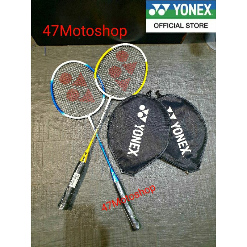 ไม้แบดมินตัน yonex ของแท้ แพ็คคู่ 2 ไม้ แบรนด์ มาตรฐานโลก