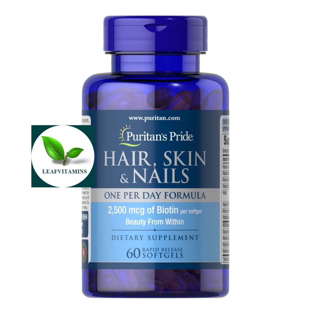 Puritan's Pride Hair, Skin & Nails One Per Day Formula / 60 Softgels