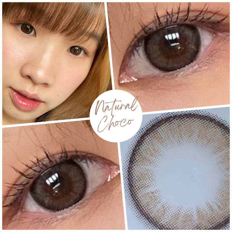 รุ่น Natural Choco DIA 14.0 G.DIA 12.7 WATER 38 % คอนแทคเลนส์ รายเดือน ซารัง