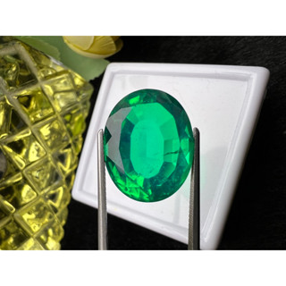 Lab Green Topaz 16x21 mm 1 pieces 20 carats