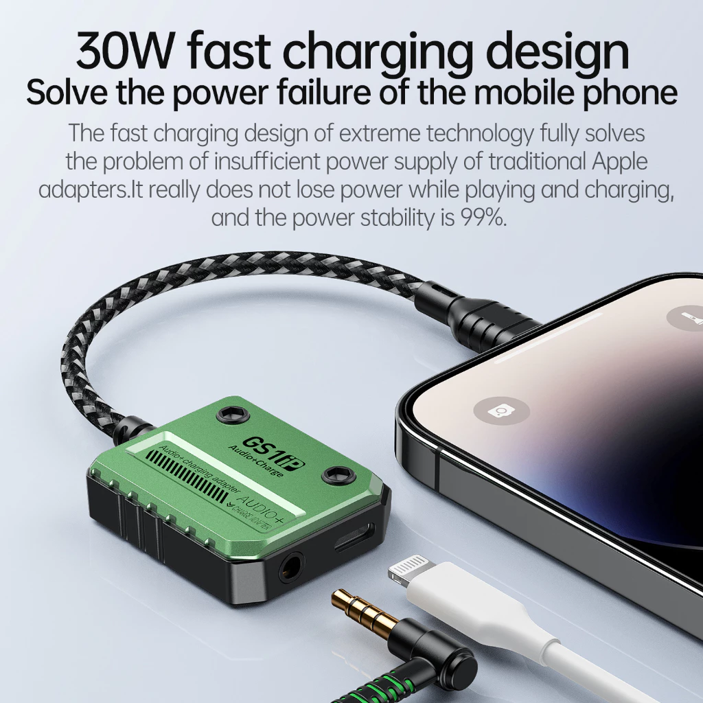 Plextone GS1 iP Gaming Audio+Charge สายแปลง