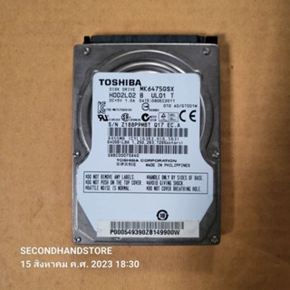 HARDDISK SATA 640GB TOSHIBA MK6475GSX สำหรับ NOTEBOOK