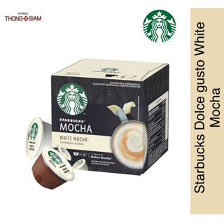 STARBUCKS  BY NESCAFE DOLCE GUSTO MOCHA WHITE  สตาร์บัคส์ โดลเช่ กุสโต้ มอคค่า ไวท์   (12แคปซูล/กล่อง)